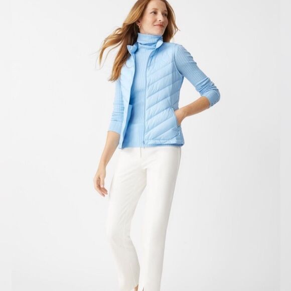 J. McLaughlin alumni Quilted Stand Collar Down Filled Vest - Picture 1 of 6